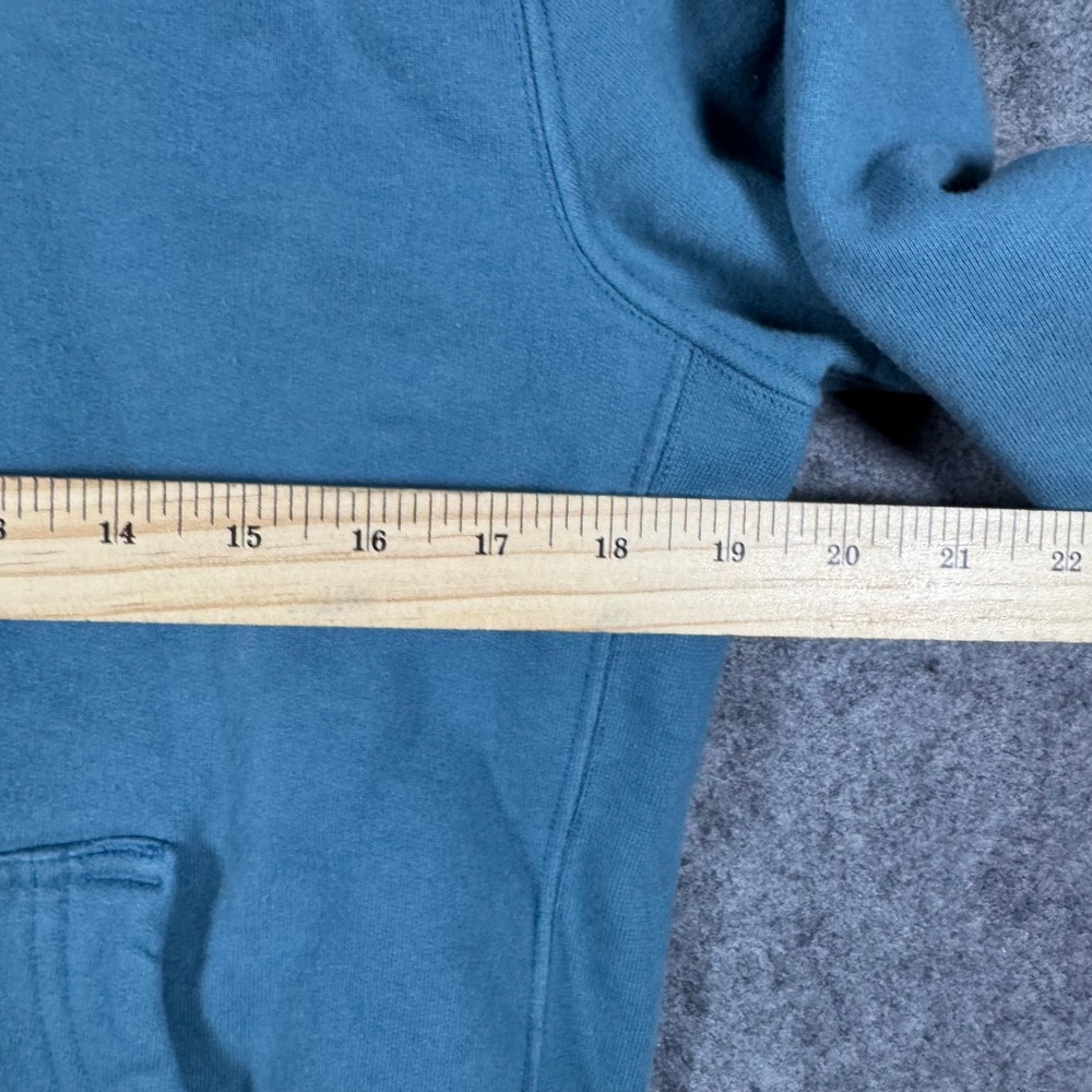 American Giant Classic Full Zip Hoodie Mens Small Teal Blue Made in USA Cotton - Picture 7 of 10